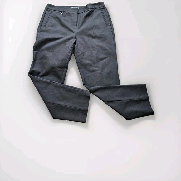 Adrianna Papell Pants Womens 14 Black High Waist Tapered Pockets Stretch Ankle - Picture 9 of 15